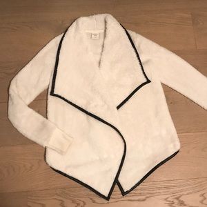 Fuzzy white sweater